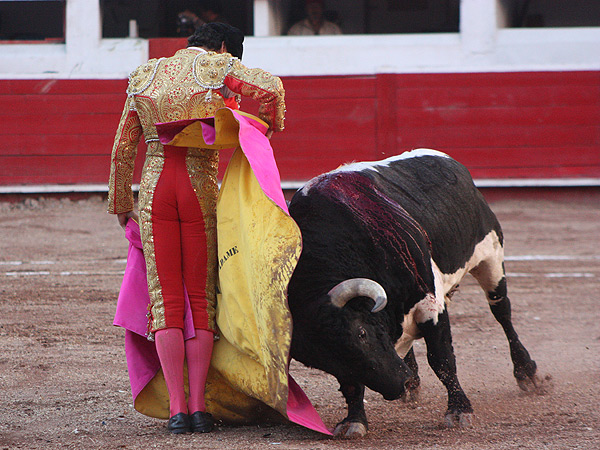 El quite de Juan Antonio Adame